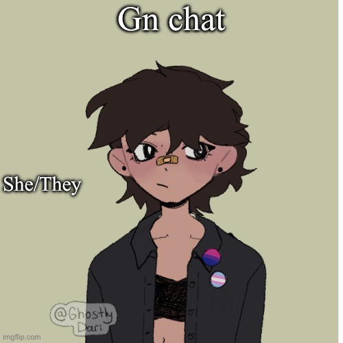 Neko picrew | Gn chat; She/They | image tagged in neko picrew | made w/ Imgflip meme maker