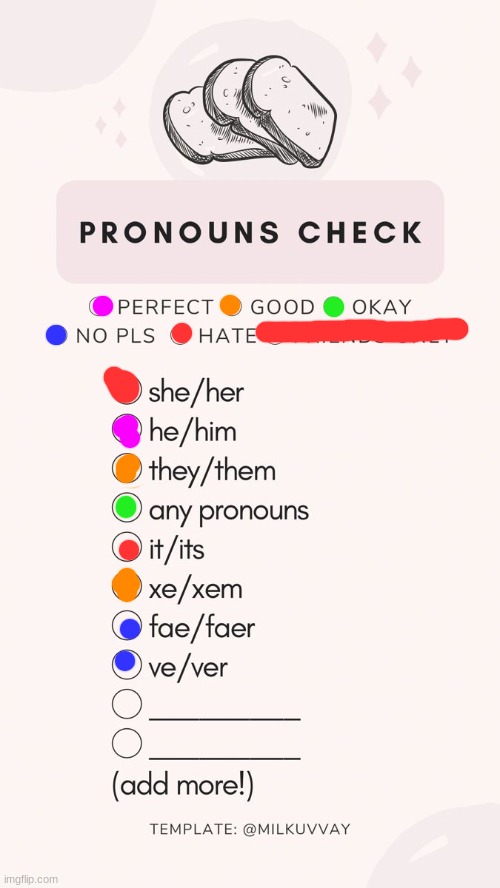 pronoun check | image tagged in pronoun check | made w/ Imgflip meme maker