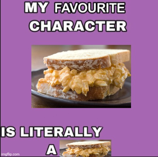 My favorite character is literally a ____ | image tagged in my favorite character is literally a ____ | made w/ Imgflip meme maker