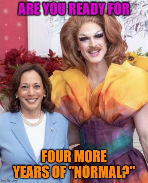 "JD Vance is Weird!" | ARE YOU READY FOR; FOUR MORE YEARS OF "NORMAL?" | image tagged in kamala harris,vice president,freaks,new normal,wierd,transgender | made w/ Imgflip meme maker