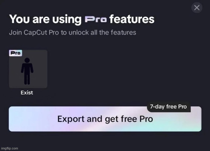 Every day the more I realize why people make fun of CrapCut | made w/ Imgflip meme maker