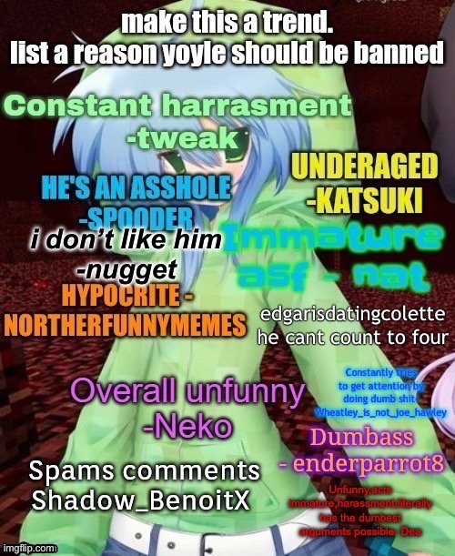 he also false flags stuff someone put that in theirs | i don’t like him
-nugget | made w/ Imgflip meme maker