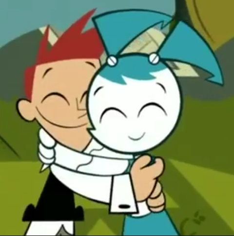 High Quality Jenny and Brad hugging Blank Meme Template