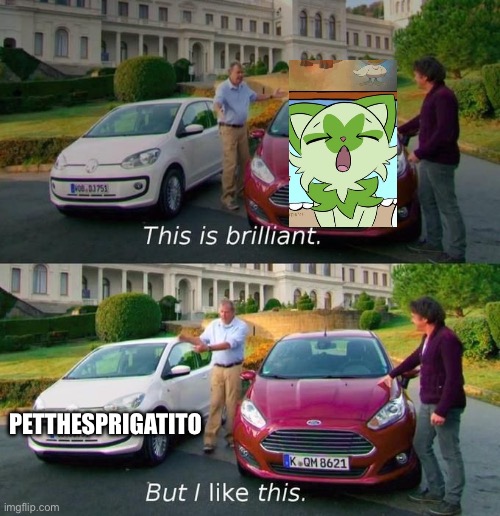 This Is Brilliant But I Like This | PETTHESPRIGATITO | image tagged in this is brilliant but i like this | made w/ Imgflip meme maker
