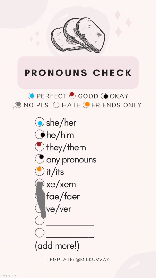 pronoun check | image tagged in pronoun check | made w/ Imgflip meme maker