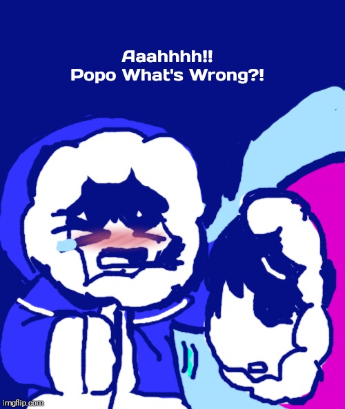 Frozen...inferno?(2/10) | Aaahhhh!!
Popo What's Wrong?! | image tagged in i think we all know where this is going,drink bleach,touch grass,ice climbers,tummy | made w/ Imgflip meme maker