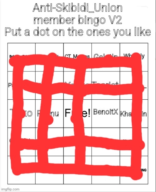 Anti-Skibidi_Union member bingo V2 | image tagged in anti-skibidi_union member bingo v2 | made w/ Imgflip meme maker