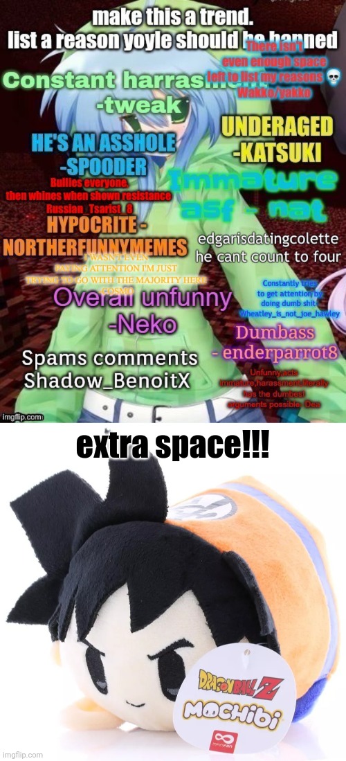 extra space!!! | image tagged in radium would smash this | made w/ Imgflip meme maker