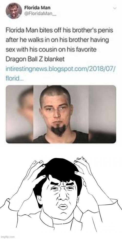 I pray this isn't real | image tagged in memes,jackie chan wtf,florida man,wtf,stop reading the tags | made w/ Imgflip meme maker