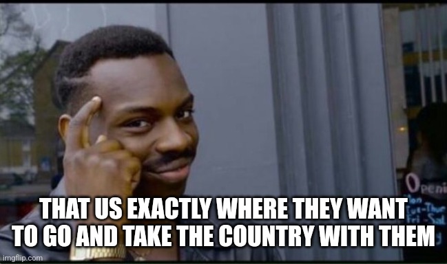 Thinking Black Man | THAT US EXACTLY WHERE THEY WANT TO GO AND TAKE THE COUNTRY WITH THEM | image tagged in thinking black man | made w/ Imgflip meme maker