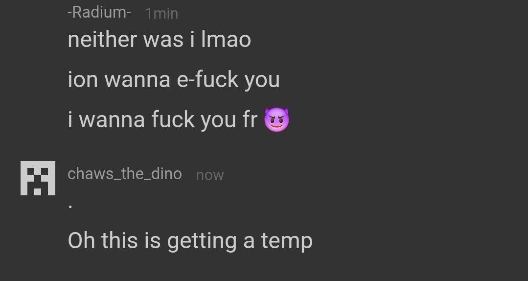 Radium I wanna fuck you Blank Meme Template