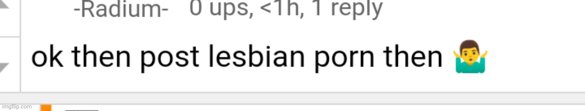 Radium lesbian porn | image tagged in radium lesbian porn | made w/ Imgflip meme maker