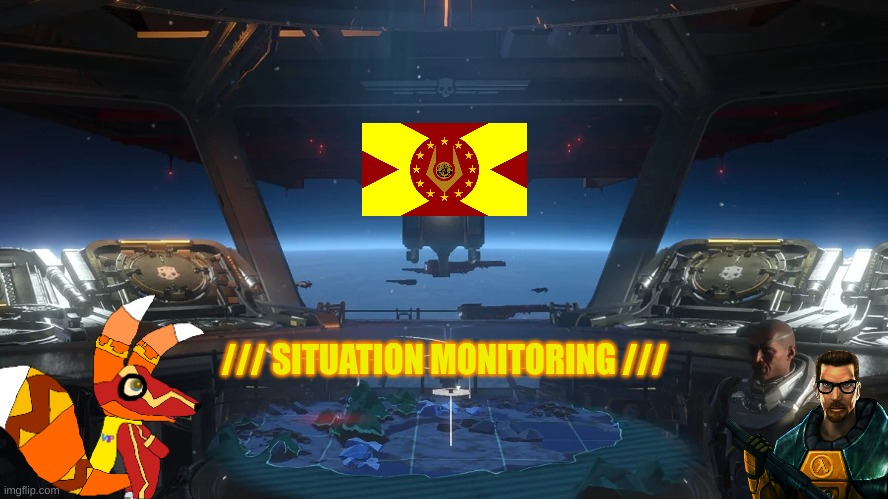 Inside a Super Destroyer | /// SITUATION MONITORING /// | image tagged in inside a super destroyer | made w/ Imgflip meme maker