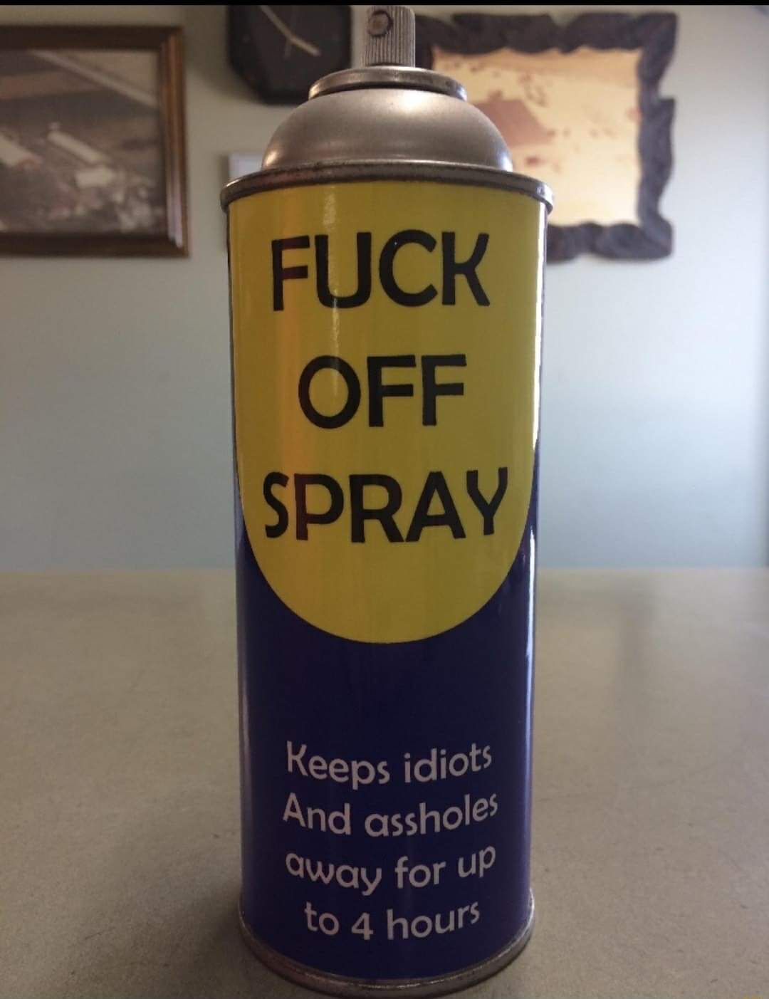 High Quality Fuck you spray Blank Meme Template