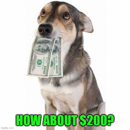 HOW ABOUT $200? | made w/ Imgflip meme maker