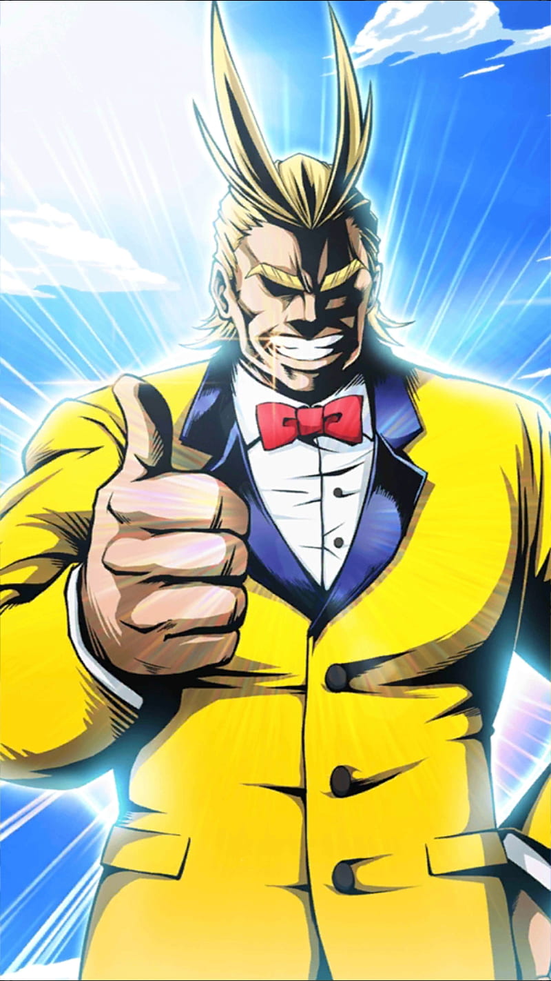 All Might thumbs up Blank Meme Template