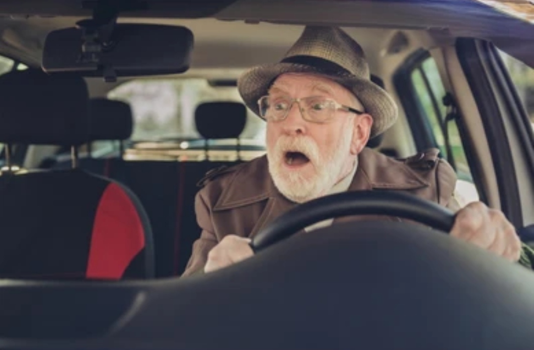 High Quality Eco Driving Grandpa Blank Meme Template