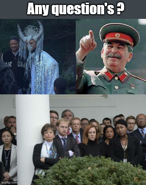 Any question's ? | image tagged in stalin says | made w/ Imgflip meme maker