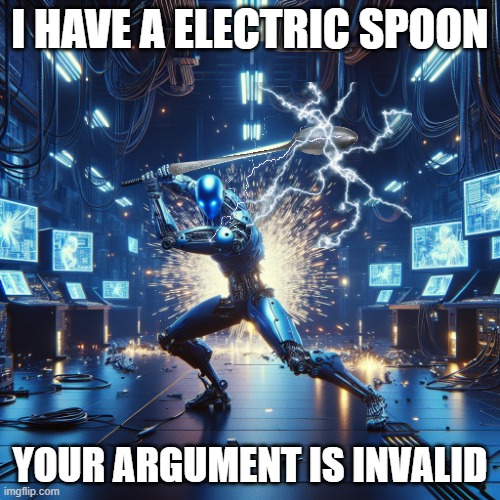 I have a electrik spoon | image tagged in i have a electrik spoon | made w/ Imgflip meme maker