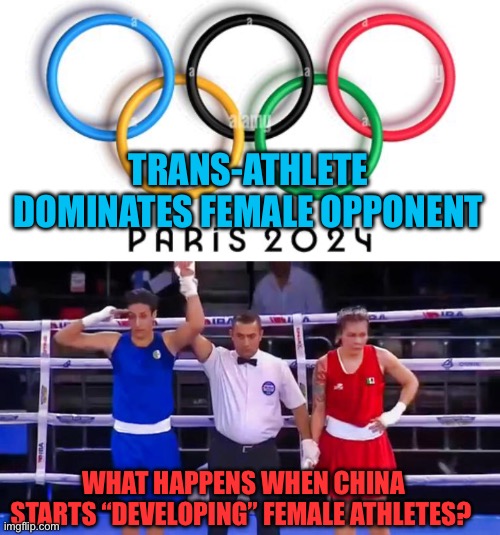 Protect women’s sports | TRANS-ATHLETE DOMINATES FEMALE OPPONENT; WHAT HAPPENS WHEN CHINA STARTS “DEVELOPING” FEMALE ATHLETES? | image tagged in gifs,transgender,sports,men vs women,women rights | made w/ Imgflip meme maker