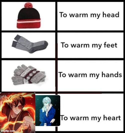 The two images are Human Sans and Zuko, my beloved ? | image tagged in warms my heart meme template,zuko,human sans | made w/ Imgflip meme maker