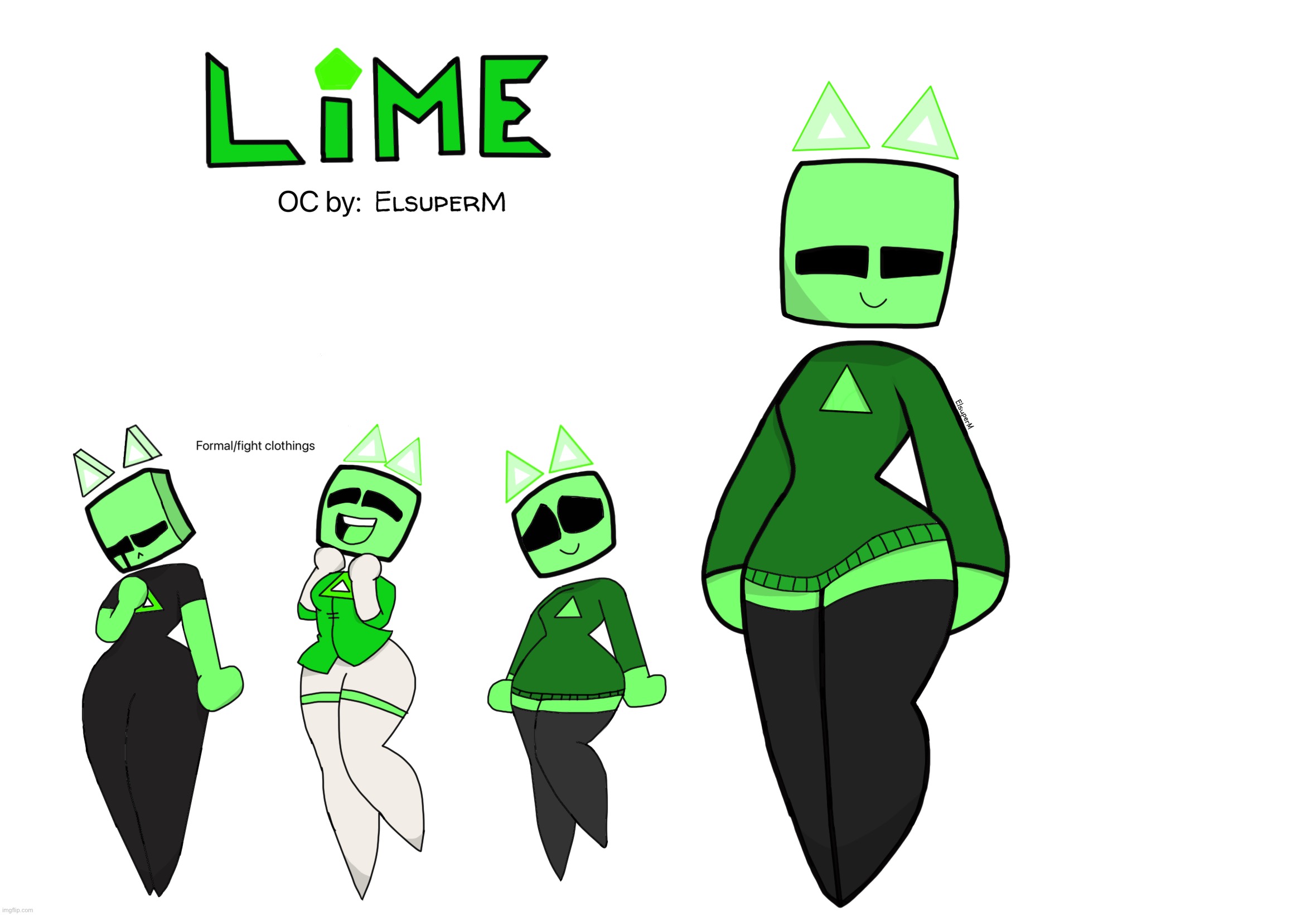 “The green guardian”, Lime, the protector of the green tree aside from Green, her role is to take care of both the hero and tree | made w/ Imgflip meme maker