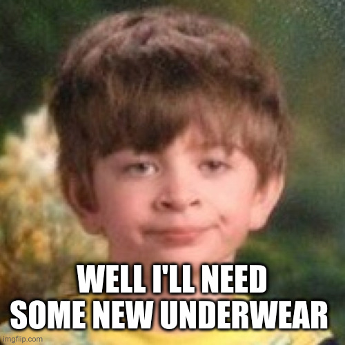 Annoyed face | WELL I'LL NEED SOME NEW UNDERWEAR | image tagged in annoyed face | made w/ Imgflip meme maker