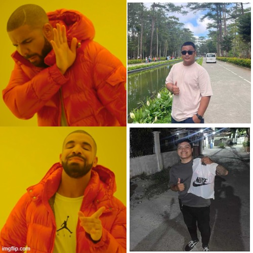 like ka sa akin | image tagged in memes,drake hotline bling | made w/ Imgflip meme maker