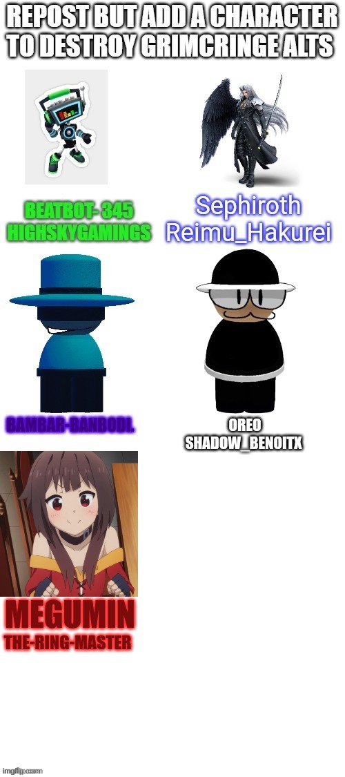 MEGUMIN; THE-RING-MASTER | made w/ Imgflip meme maker