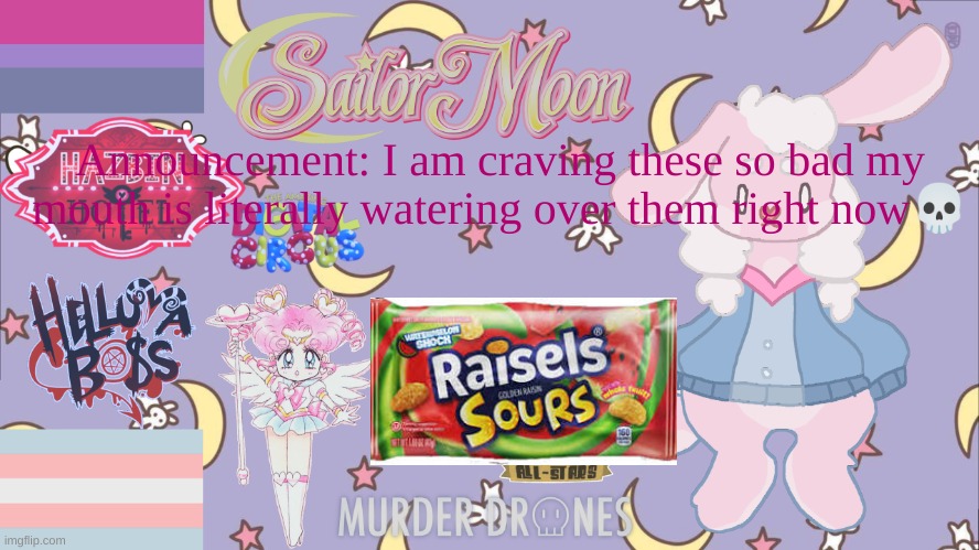 Silv3r_Kristal´s new temp | Announcement: I am craving these so bad my mouth is literally watering over them right now💀 | image tagged in silv3r_kristal s new temp | made w/ Imgflip meme maker