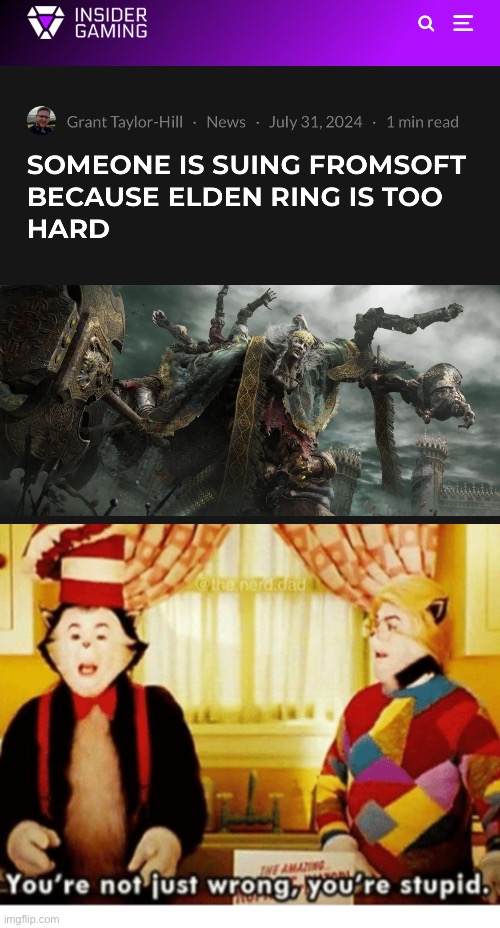 image tagged in you're not just wrong your stupid | made w/ Imgflip meme maker