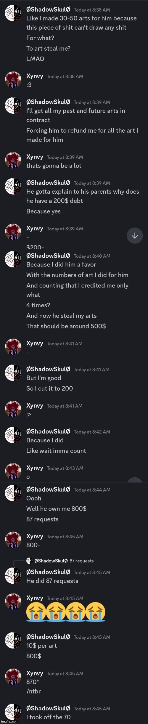 Just a little reminder for blook for stealing my art | made w/ Imgflip meme maker