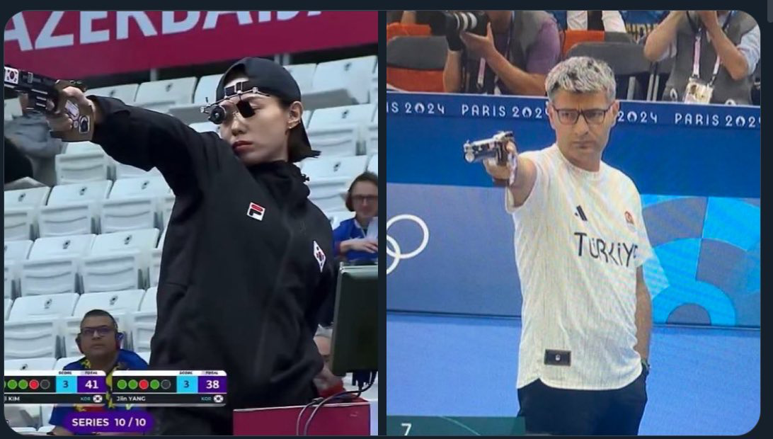 Olympics shooting Blank Meme Template