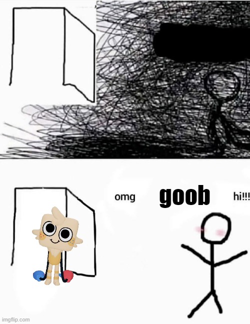 omg goob hi!!! | goob | image tagged in omg hi,goob,dandy's world | made w/ Imgflip meme maker