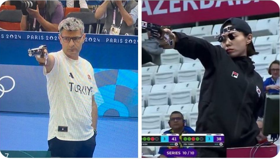 olympic turkish/korean shooter Blank Meme Template