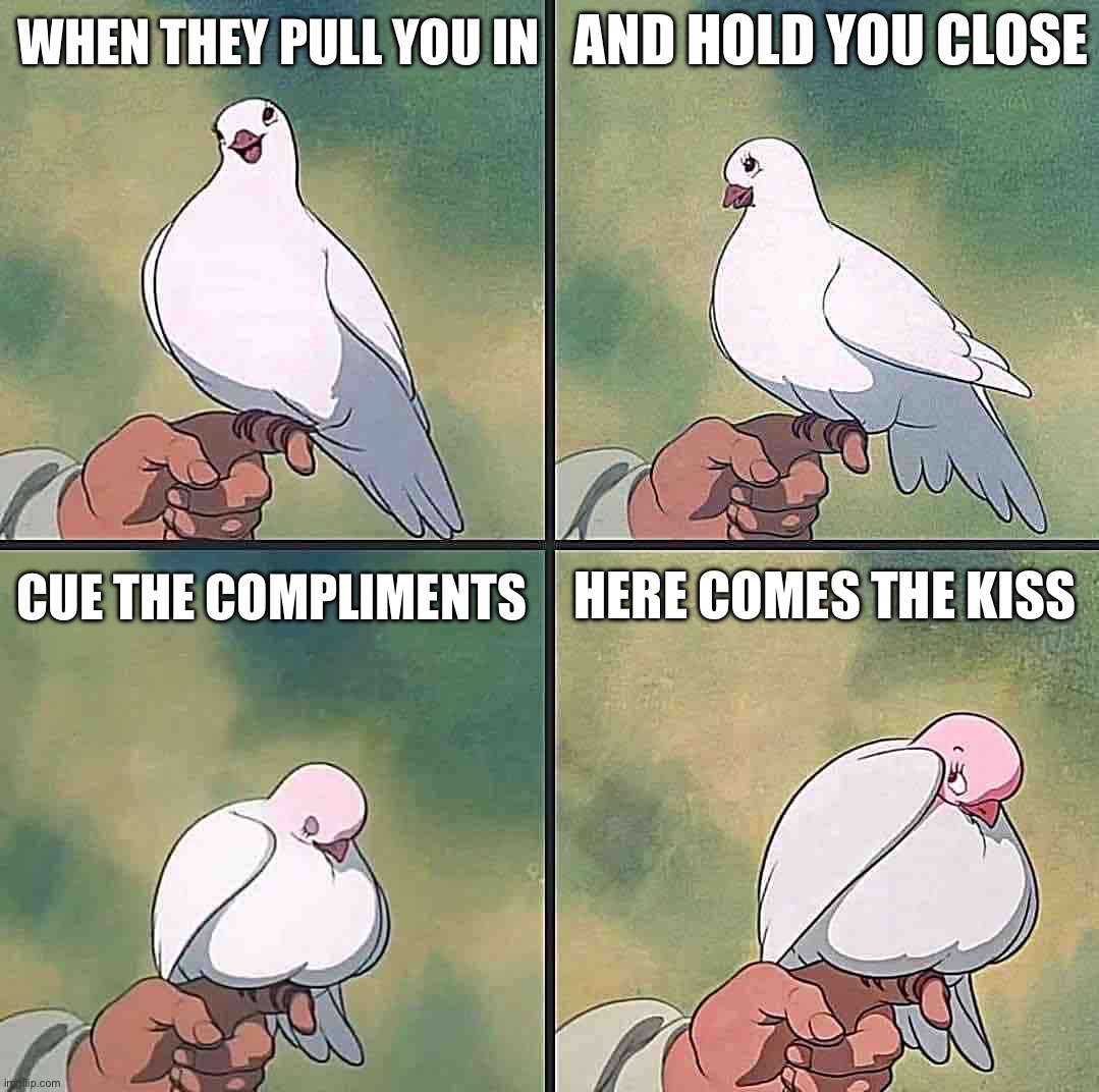 So this is dove | AND HOLD YOU CLOSE; WHEN THEY PULL YOU IN; CUE THE COMPLIMENTS; HERE COMES THE KISS | image tagged in gurl stawp eet | made w/ Imgflip meme maker