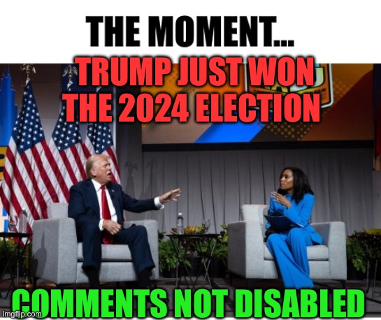ABC News is very rude to the leading candidate for president | TRUMP JUST WON THE 2024 ELECTION; COMMENTS NOT DISABLED | image tagged in gif,trump,fake news,abc,rude,democrats | made w/ Imgflip meme maker