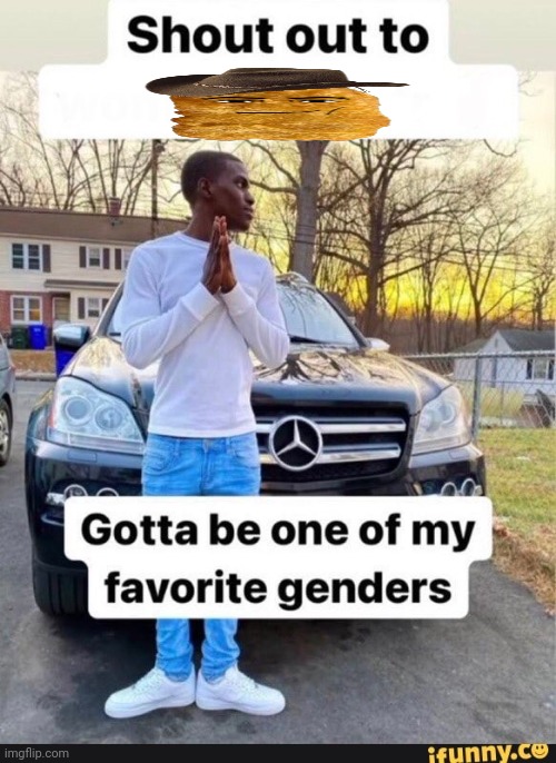 gotta be one of my favorite genders | image tagged in gotta be one of my favorite genders | made w/ Imgflip meme maker