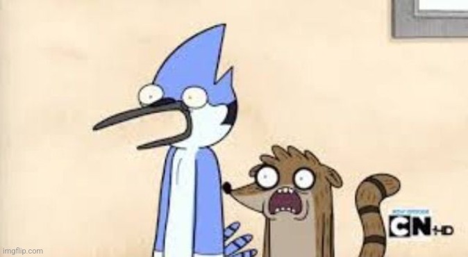 Regular Show Shock | image tagged in regular show shock | made w/ Imgflip meme maker