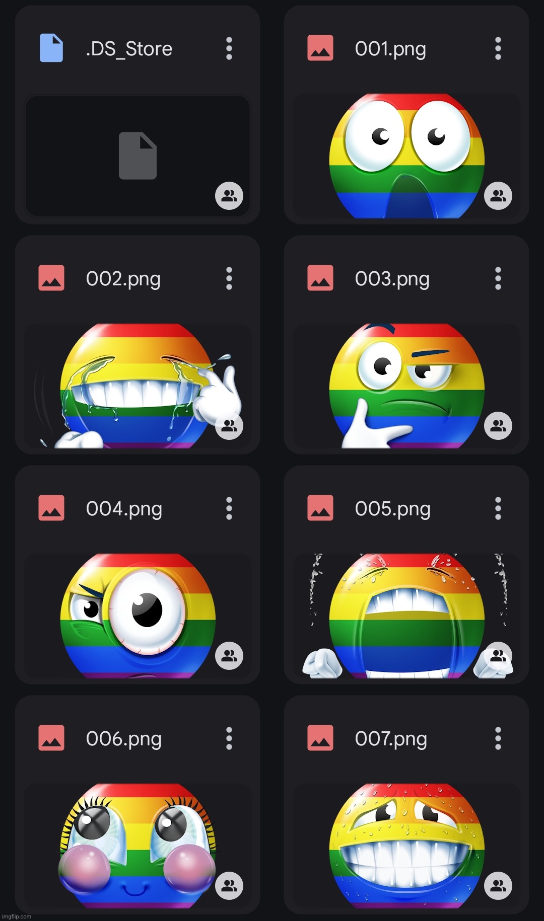 chat did you guys know that there are pride versions of those emojis | made w/ Imgflip meme maker