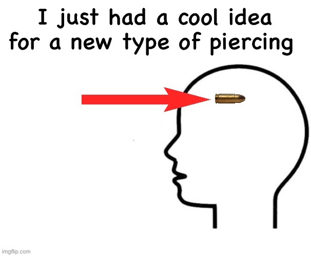 New type of piercing | image tagged in new type of piercing | made w/ Imgflip meme maker