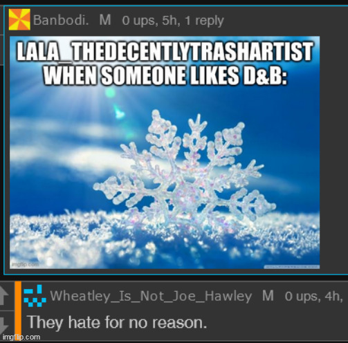 lala's day 2 no hating | made w/ Imgflip meme maker