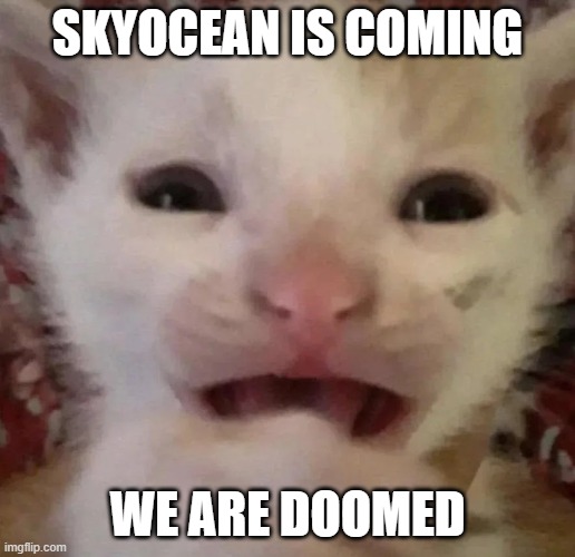. | SKYOCEAN IS COMING; WE ARE DOOMED | made w/ Imgflip meme maker