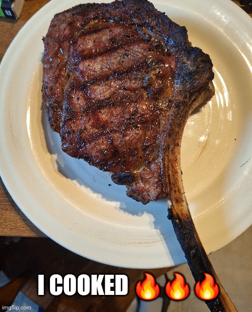 I ate meat, and I'm a guy so it's gay, so I can post this here | I COOKED 🔥🔥🔥 | made w/ Imgflip meme maker