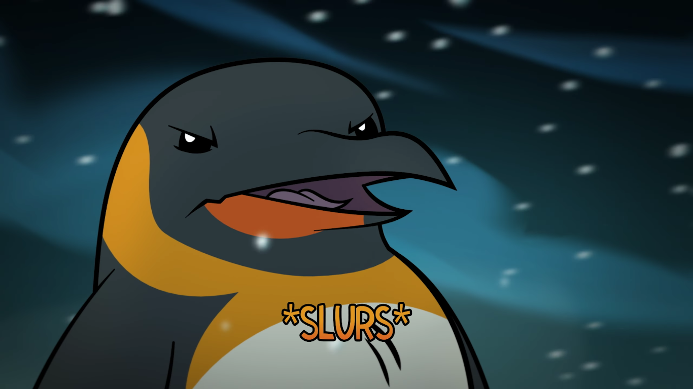 Penguin Slur Blank Meme Template