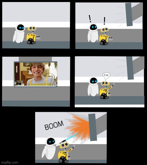 Eve Hates Fred the movie | image tagged in fred figglehorn,fred the movie,wall-e,pixar,disney,fred | made w/ Imgflip meme maker