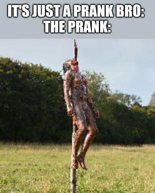 IT'S JUST A PRANK BRO: 
THE PRANK: | made w/ Imgflip meme maker