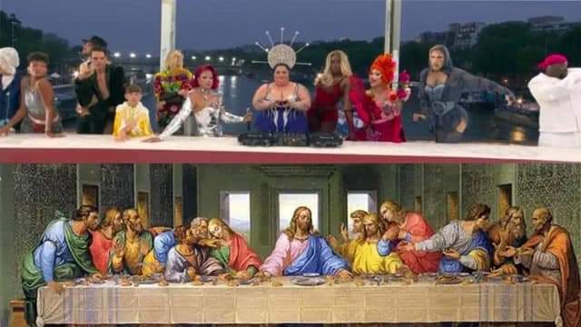 Transsexuals Last Supper 2024 Olympics Blank Meme Template