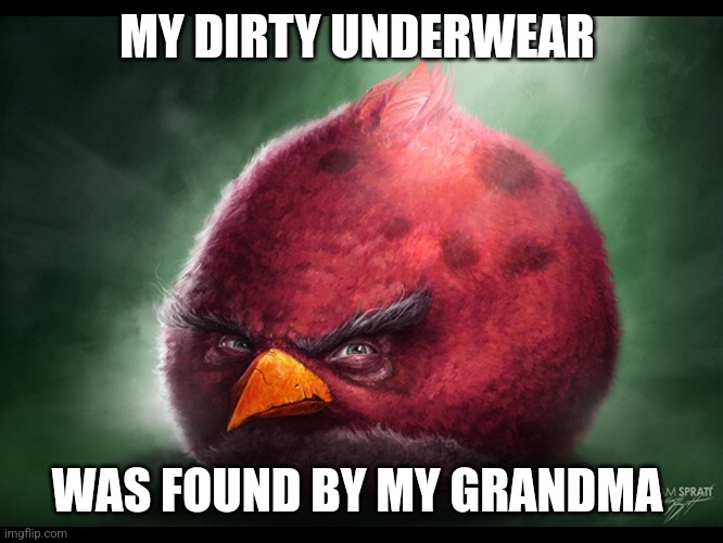 Noooo | MY DIRTY UNDERWEAR; WAS FOUND BY MY GRANDMA | image tagged in happened once | made w/ Imgflip meme maker