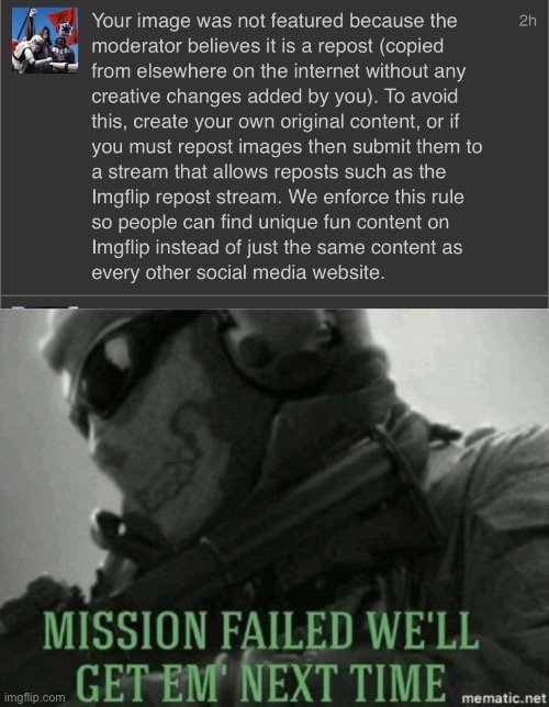 Worth a shot | image tagged in mission failed | made w/ Imgflip meme maker